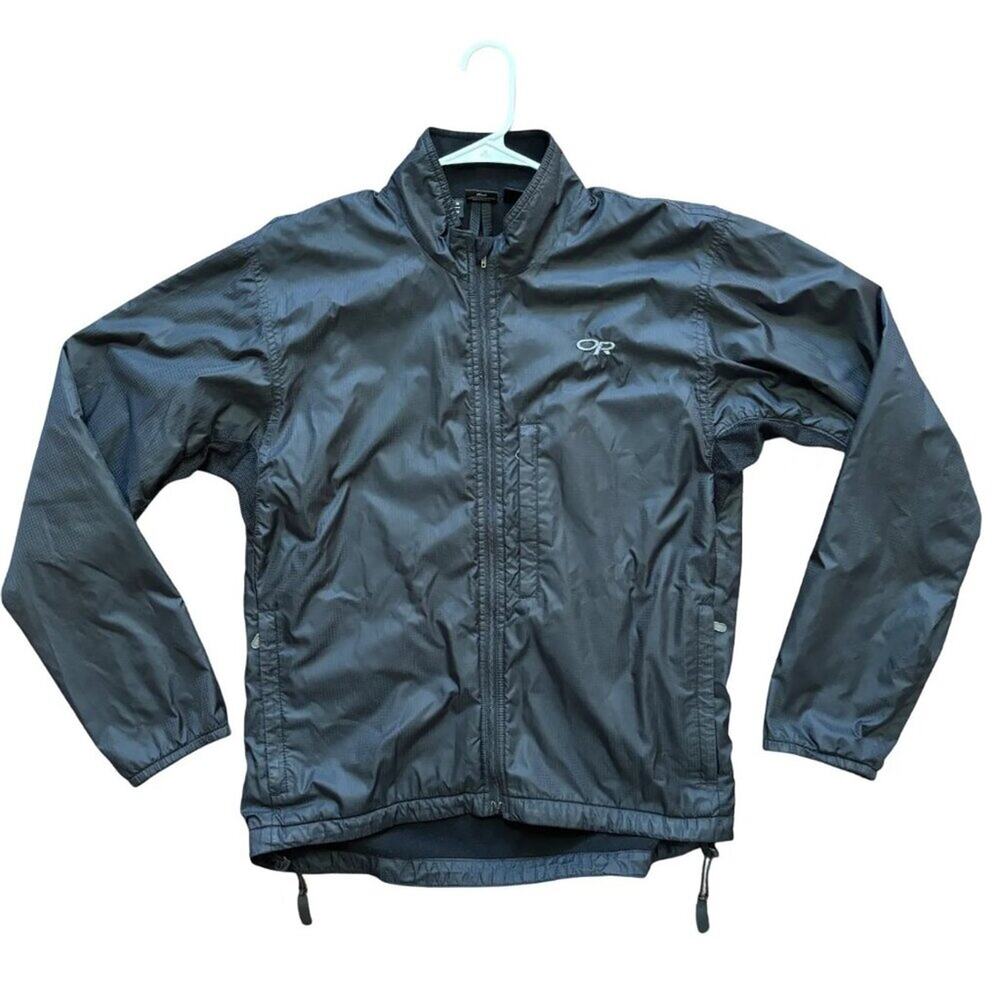 OUTDOOR RESEARCH Fleece Lined 100% Nylon Lightweight Jacket in Black  MEN'S M